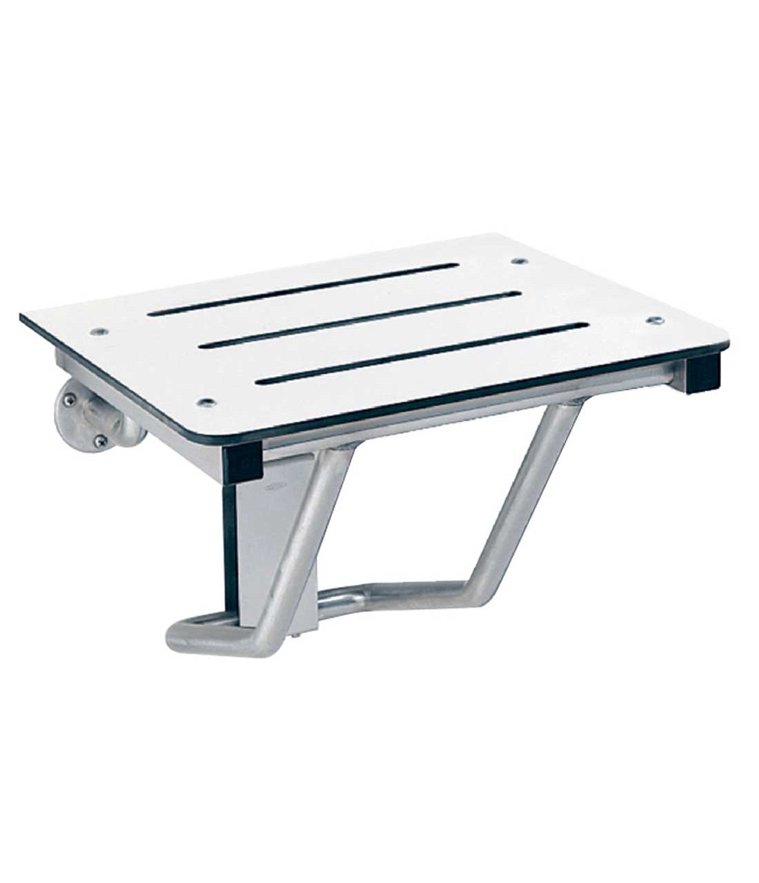 Bobrick B-5192 - Shower/Dressing Area Seat, Ivory Phenolic and Satin Finish, 22" Wide