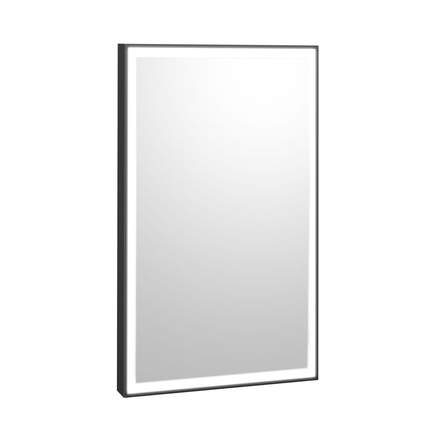 Bobrick B-167 2436.MBLK - LED Backlit Mirror (Outer Etched, Matte Black Frame)
