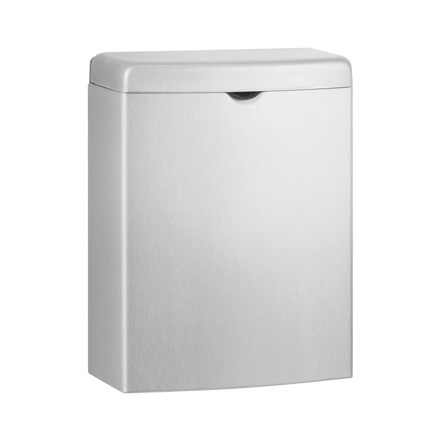 Bobrick B-270 - Surface-Mounted Sanitary Napkin Disposal, Satin Finish, 1-Gallon