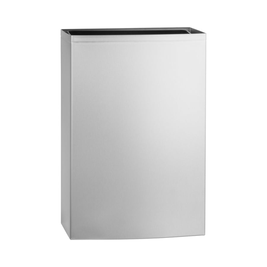 Bobrick B-277 - Surface-Mounted Waste Receptacle with LinerMate®, Satin Finish, 12.75-Gallon