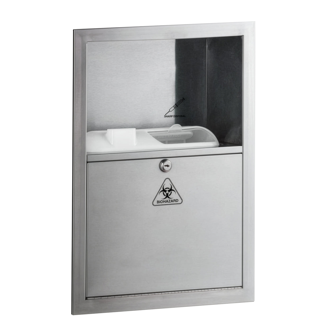 Bobrick B-35016 - Recessed Sharps Disposal Cabinet, (Not available in Canada)