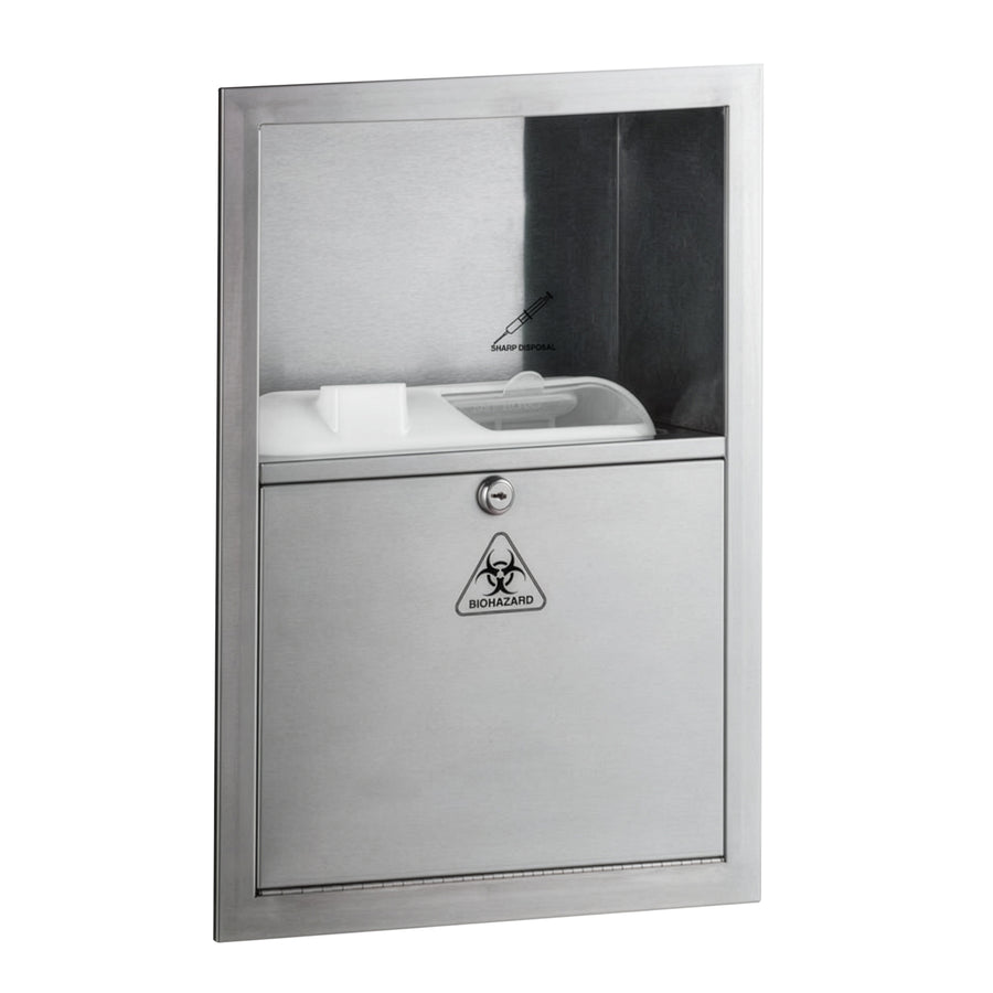 Bobrick B-35016 - Recessed Sharps Disposal Cabinet, (Not available in Canada)