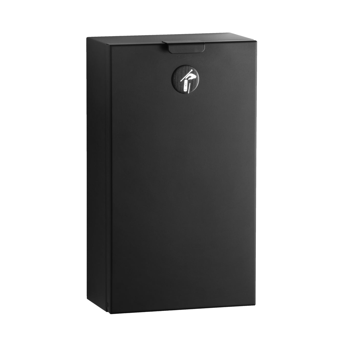 Bobrick B-35139.MBLK - Surface-Mounted Sanitary Napkin Disposal, Matte Black, 0.5-Gallon