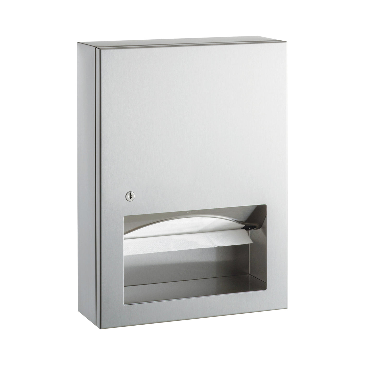 Bobrick B-359039 - Surface-Mounted Paper Towel Dispenser, Satin Finish, 400 Multifold Towels