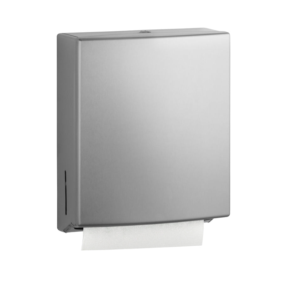 Bobrick B-4262 - Surface-Mounted Paper Towel Dispenser, Satin Finish, 525 Multifold Towels
