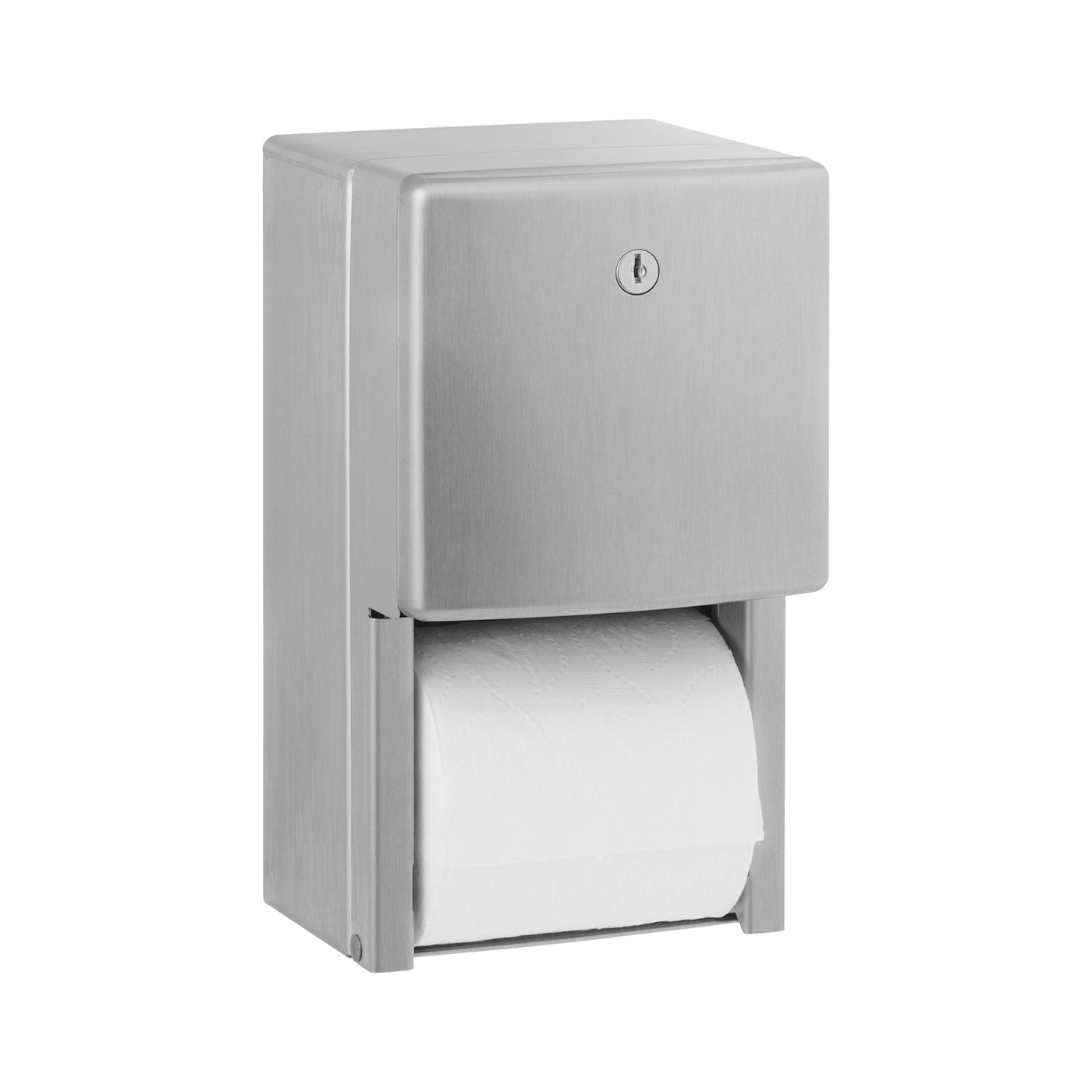 Bobrick B-4288 - Surface-Mounted Toilet Tissue Dispenser, Satin Finish, Two Rolls
