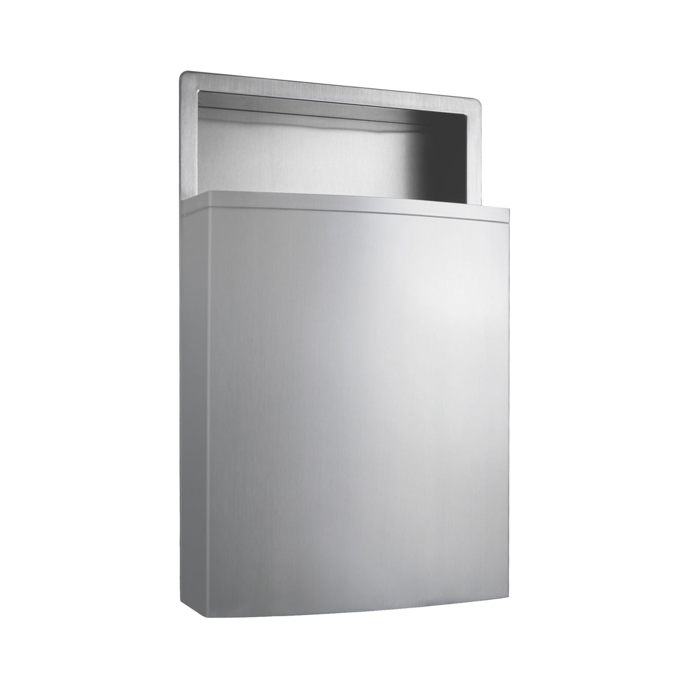 Bobrick B-43644 - Recessed Waste Receptacle with LinerMate®, Satin Finish, 12.8-Gallon