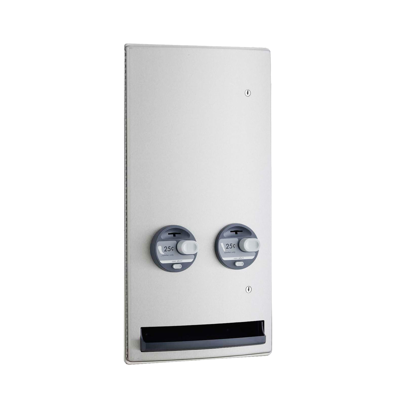 Bobrick B-4706 25 - Recessed Napkin-Tampon Dispenser, 25-Cent Operation, Satin Finish