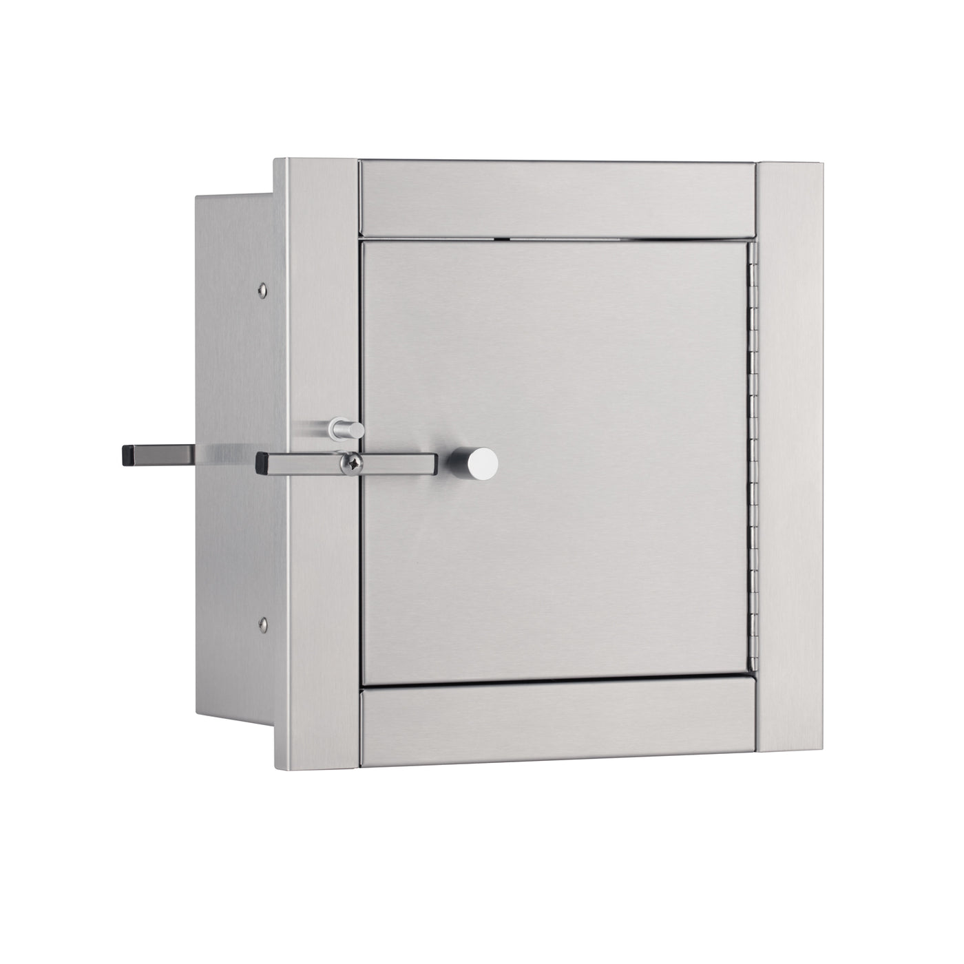 Bobrick B-50516 - Recessed Heavy Duty Specimen Pass-Through Cabinet, Satin Finish, 3"-6" Thick Walls