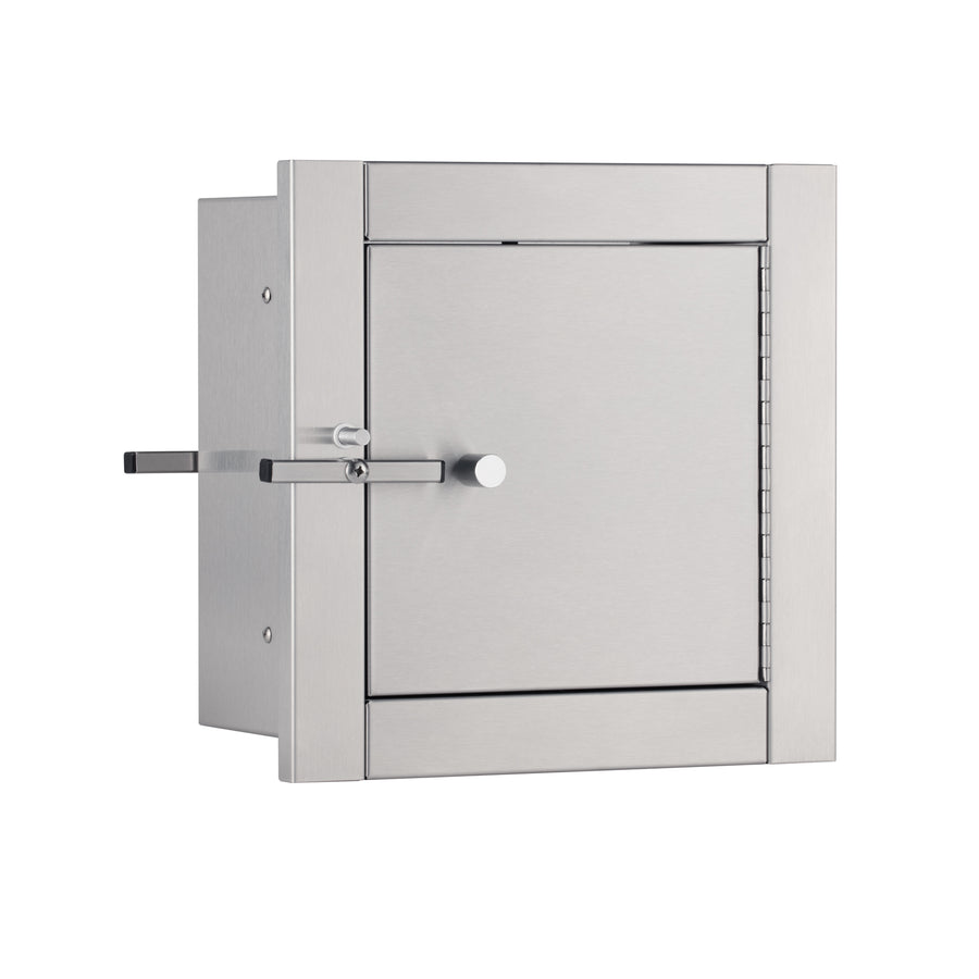 Bobrick B-50516 - Recessed Heavy Duty Specimen Pass-Through Cabinet, Satin Finish, 3"-6" Thick Walls
