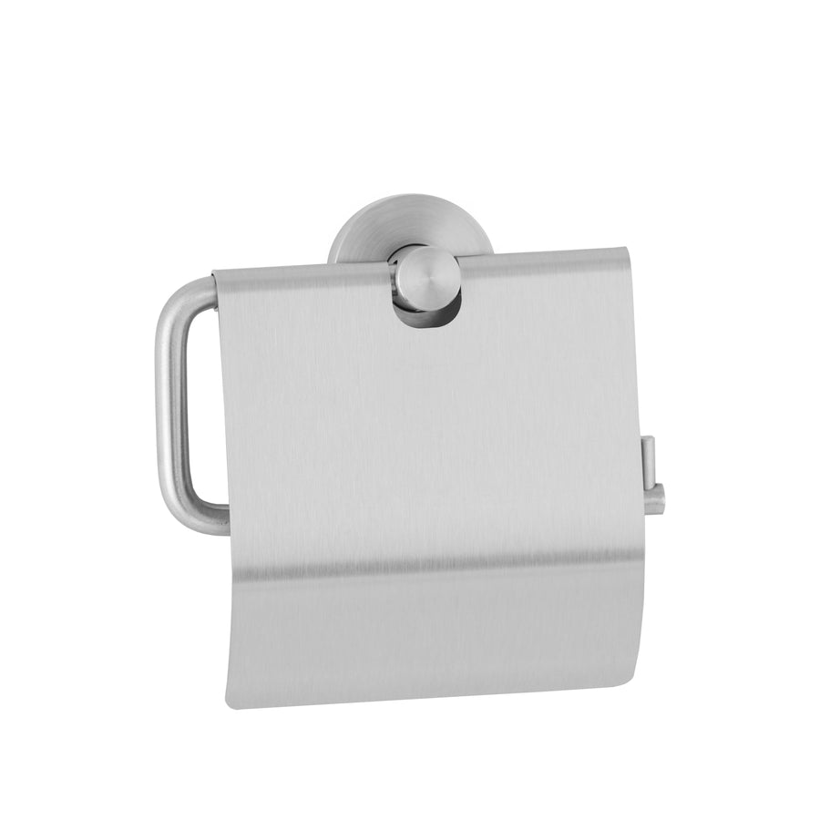 Bobrick B-546 - Surface-Mounted Toilet Tissue Dispenser w/ Hood, Cubicle Collection, Satin Finish, 1 Roll