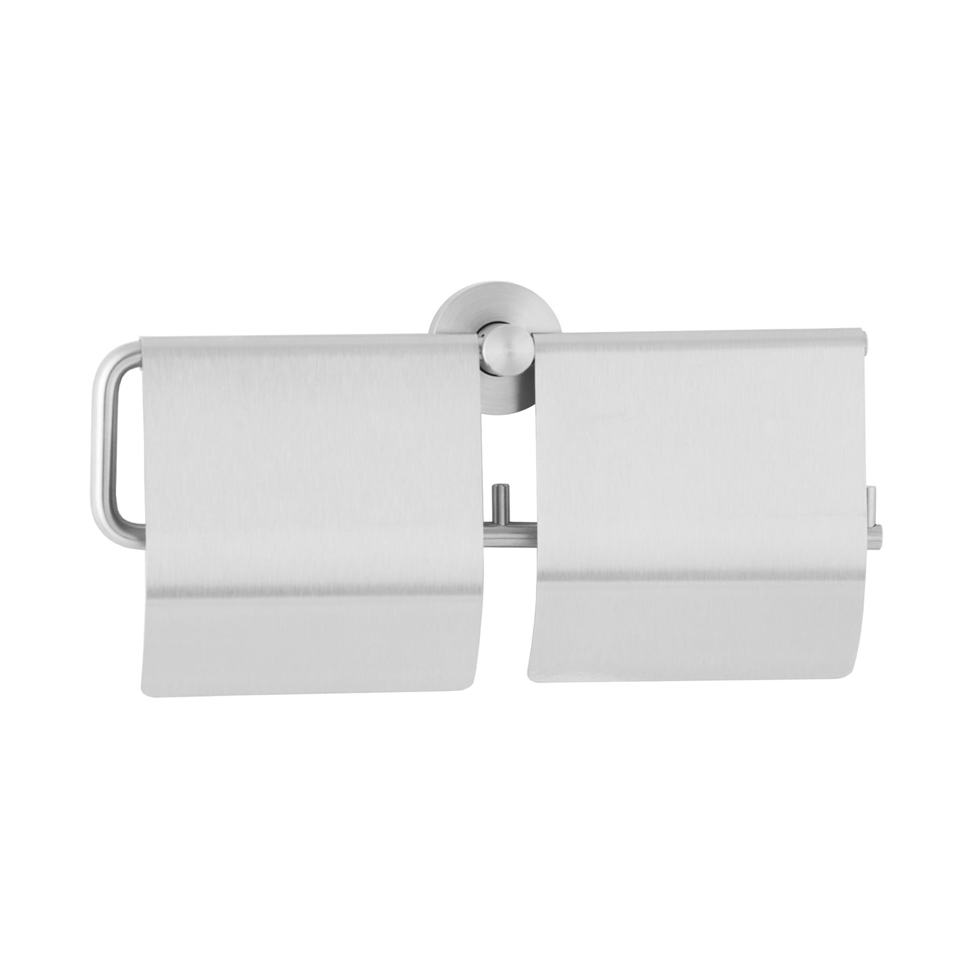 Bobrick B-548 - Surface-Mounted Toilet Tissue Dispenser w/ Hoods, Cubicle Collection, Satin Finish, 2 Rolls