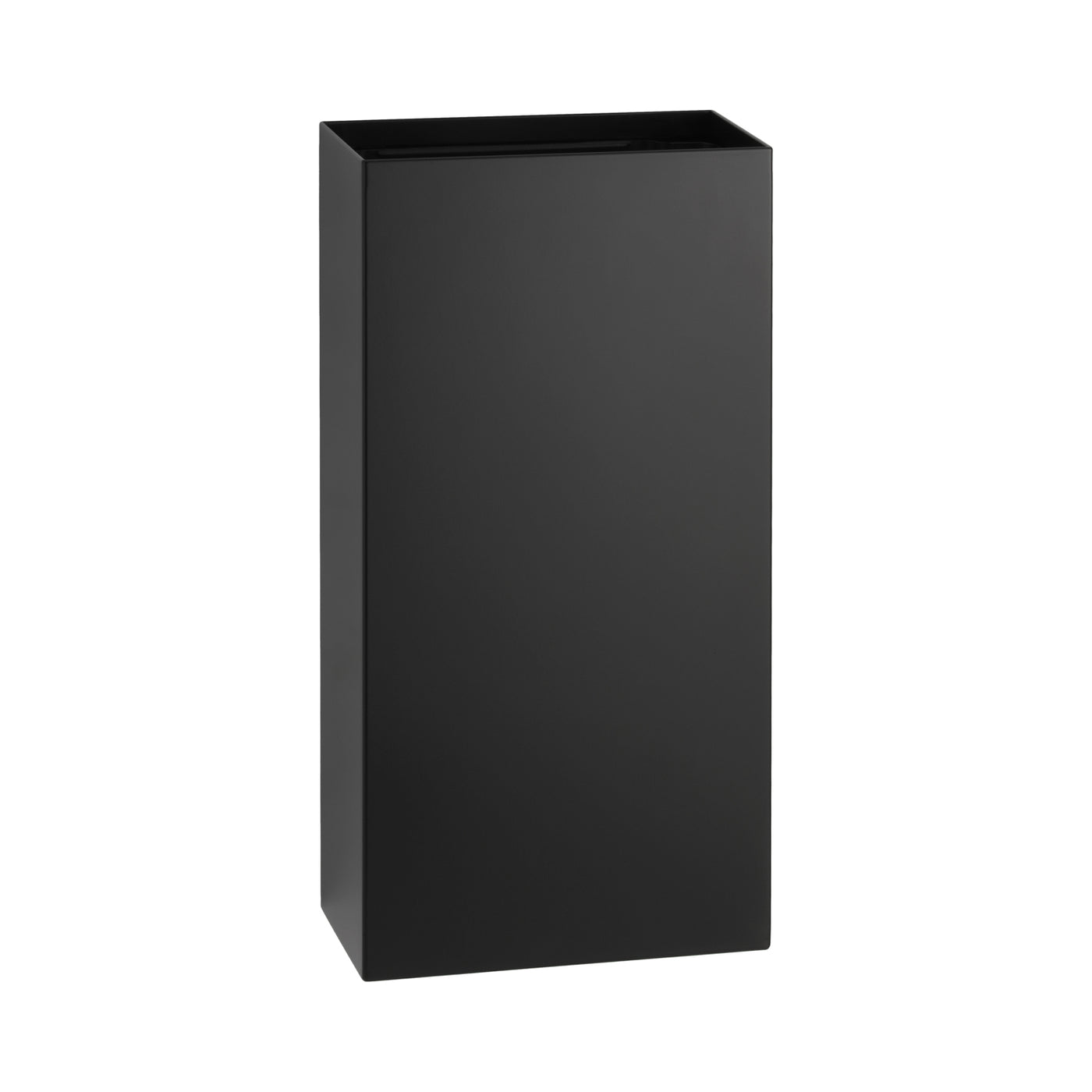 Bobrick B-9279.MBLK – Surface-Mounted Waste Receptacle, Fino Collection, Matte Black, 6-Gallon