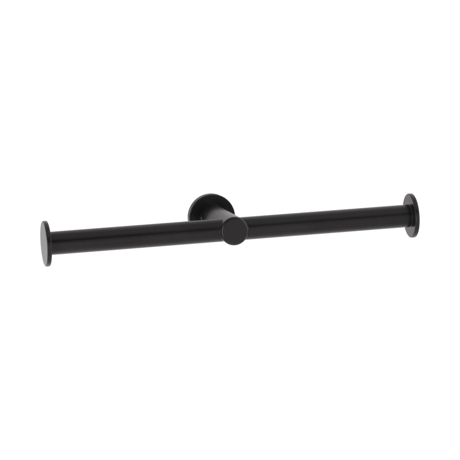 Bobrick B-9547.MBLK - Surface-Mounted Toilet Tissue Dispenser, Matte Black, Two Rolls