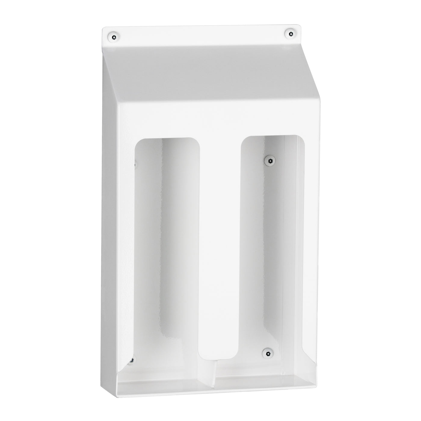 Bobrick B-9881 - Surface-Mounted Vertical Bay Paper Towel Holder, Ligature Resistant, White Powder-Coated