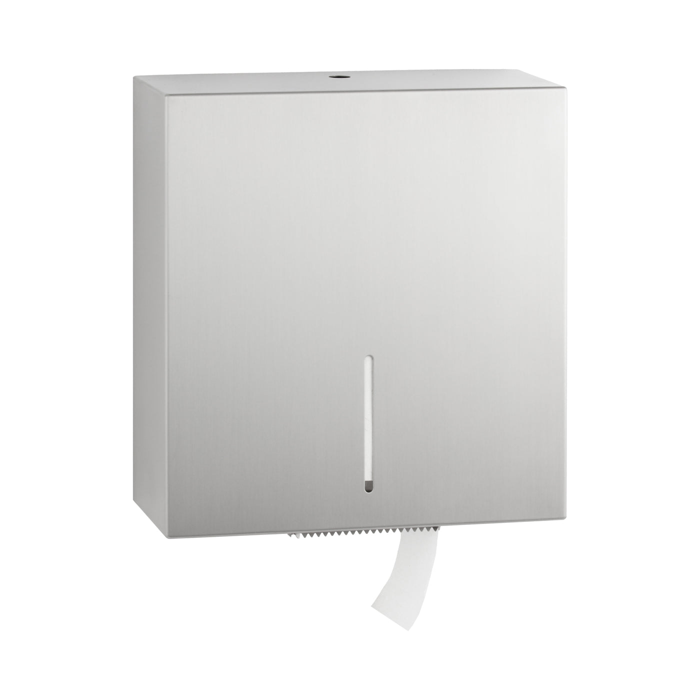 Bobrick B-9890 – Surface-Mounted Jumbo Toilet Roll Holder, Fino Collection, Satin Finish